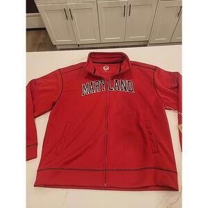 New Maryland Terrapins Campus Drive Zip Up Jacket, Size XL Mens